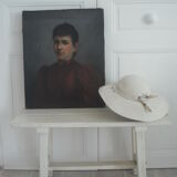 White patinated bench