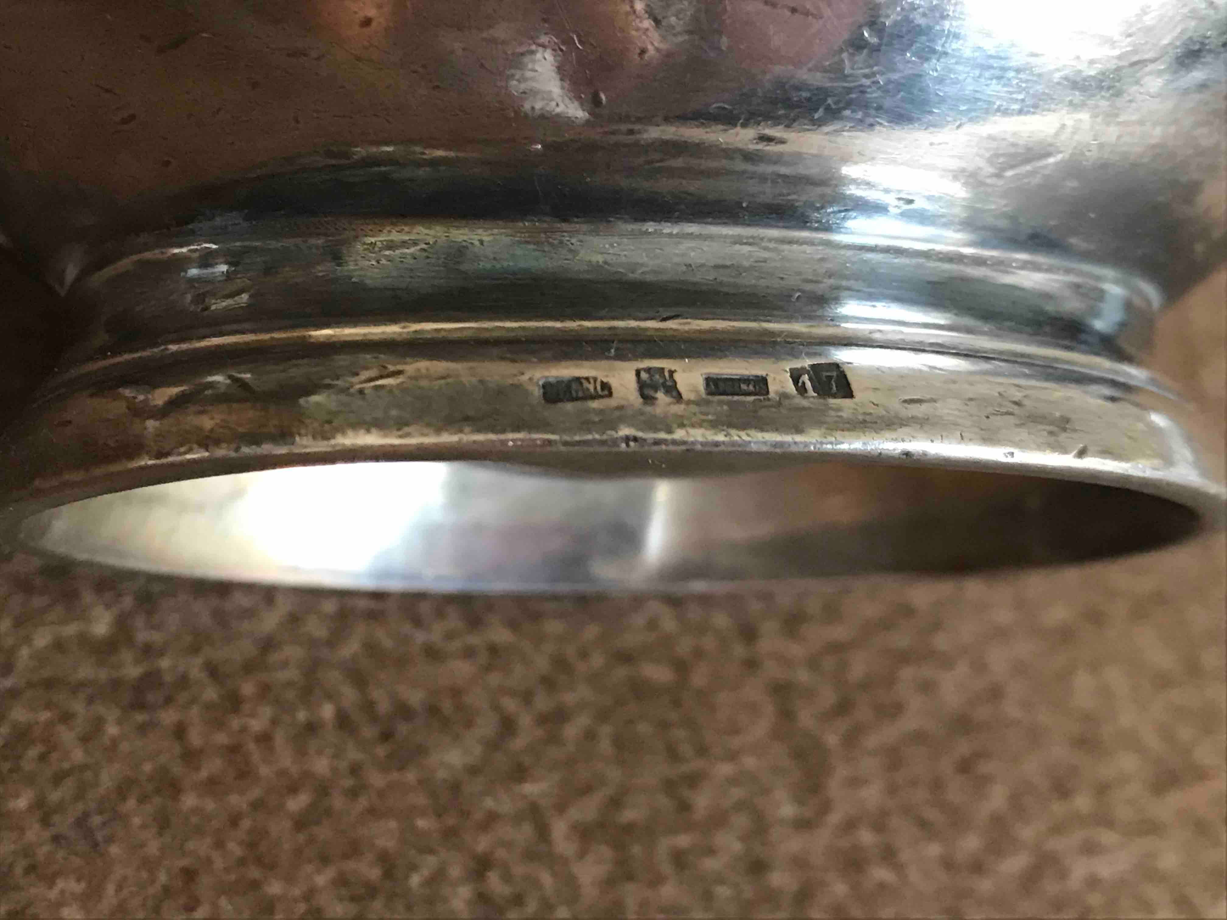 Silver metal sausage maker engraved Maison Dorée
