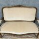 Louis XV style bench in molded and carved wood circa 1900