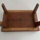 Wooden coffee table with a lovely square pattern, serving tray, 1960s, Germany.