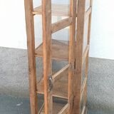 Tall display case in old wood
