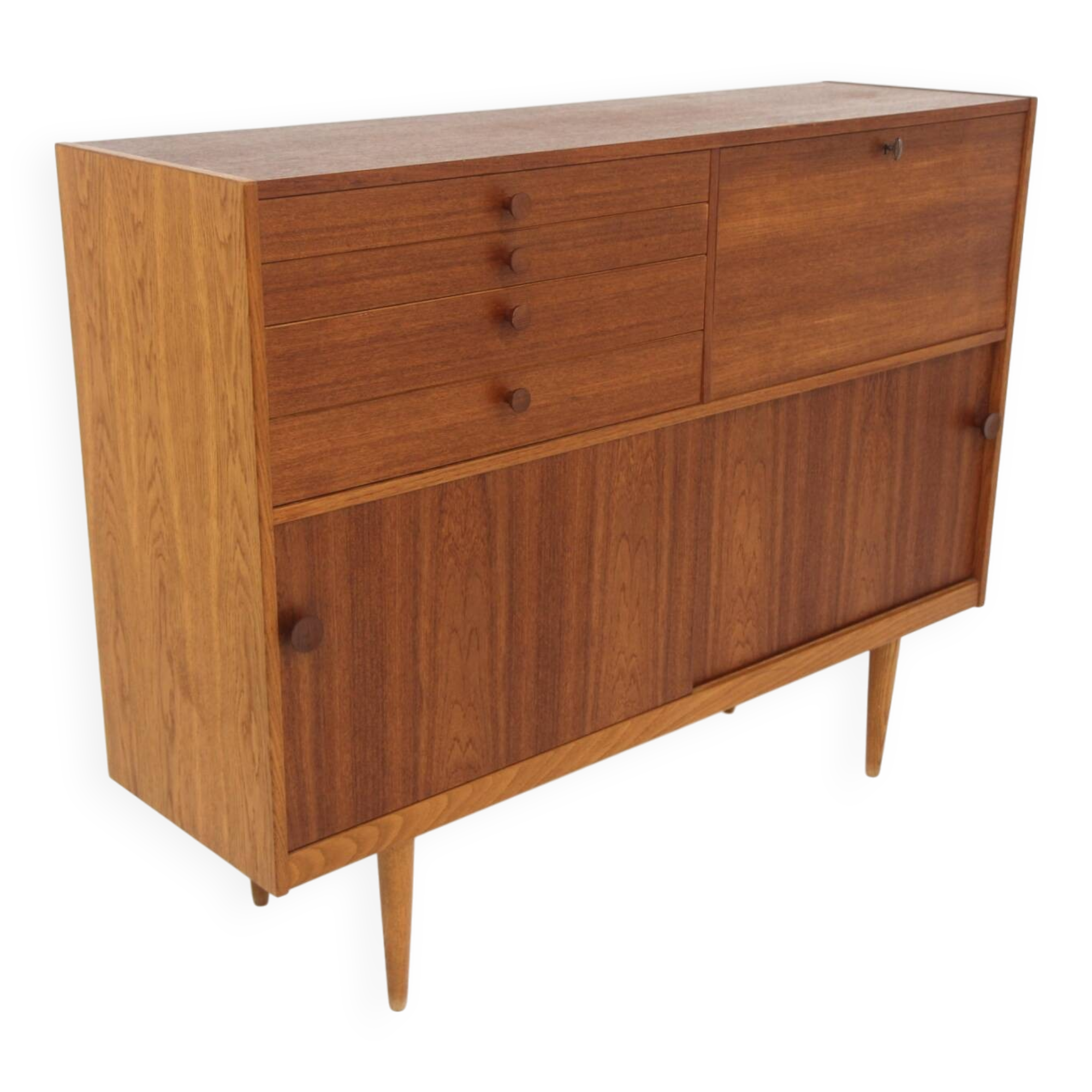 Scandinavian teak sideboard, Hugo Troeds, Bjärnum Sweden, 1960