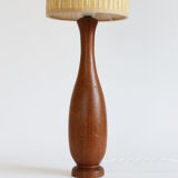Scandinavian-style wooden lamp