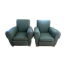 Pair of armchairs club 50s american model