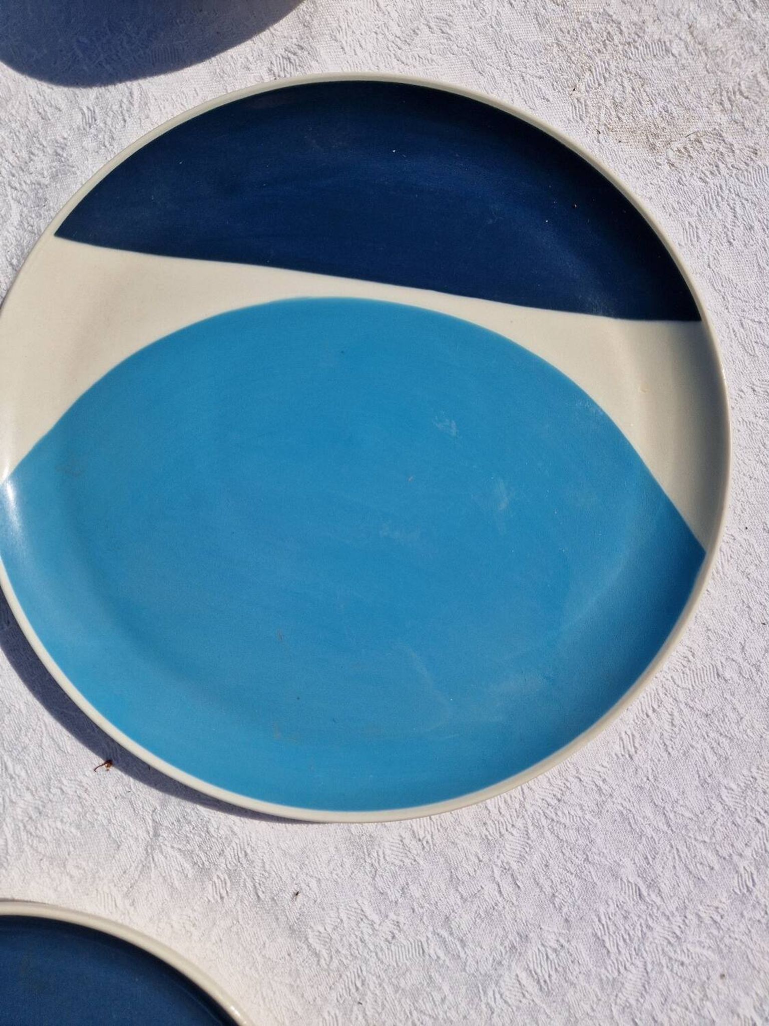 Set of 8 Plates and 2 Bowls Julie Goodwin Habitat Longitude Blue Stoneware Style