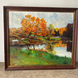 Autumn landscape signed