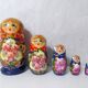 Vintage Russian Dolls Folk Art Matryoshka Complete