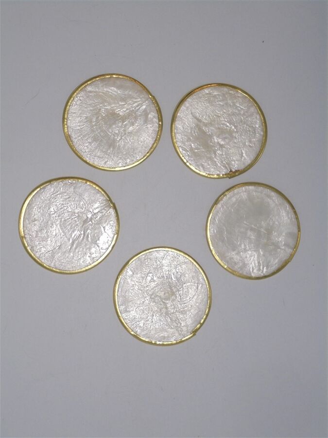 Set de 5 sous-verre en nacre
