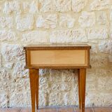 Vintage bedside table on compass legs, 1950 ́s