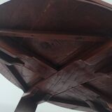 Burmese red teak coffee table