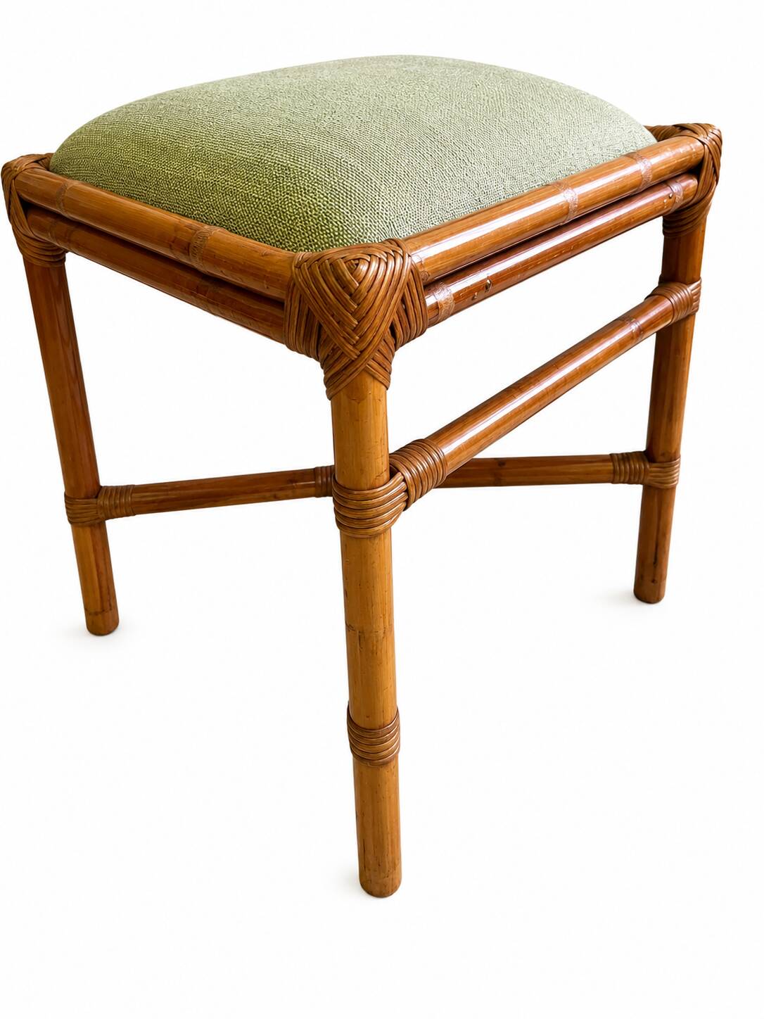 Pair of vintage rattan and bamboo chairs – Riviera spirit, 1970s