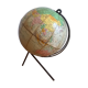 Small terrestrial globe world map of girard and barrère - year 60's