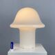 Lampe de table champignon XL en verre blanc entièrement blanc Peill and Putzler 1970