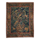 Mid Century wall tapestry with birds, animals, and leaves, Belgium 1960s.