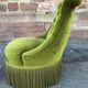 Paire de chauffeuses fauteuils crapaud 1930