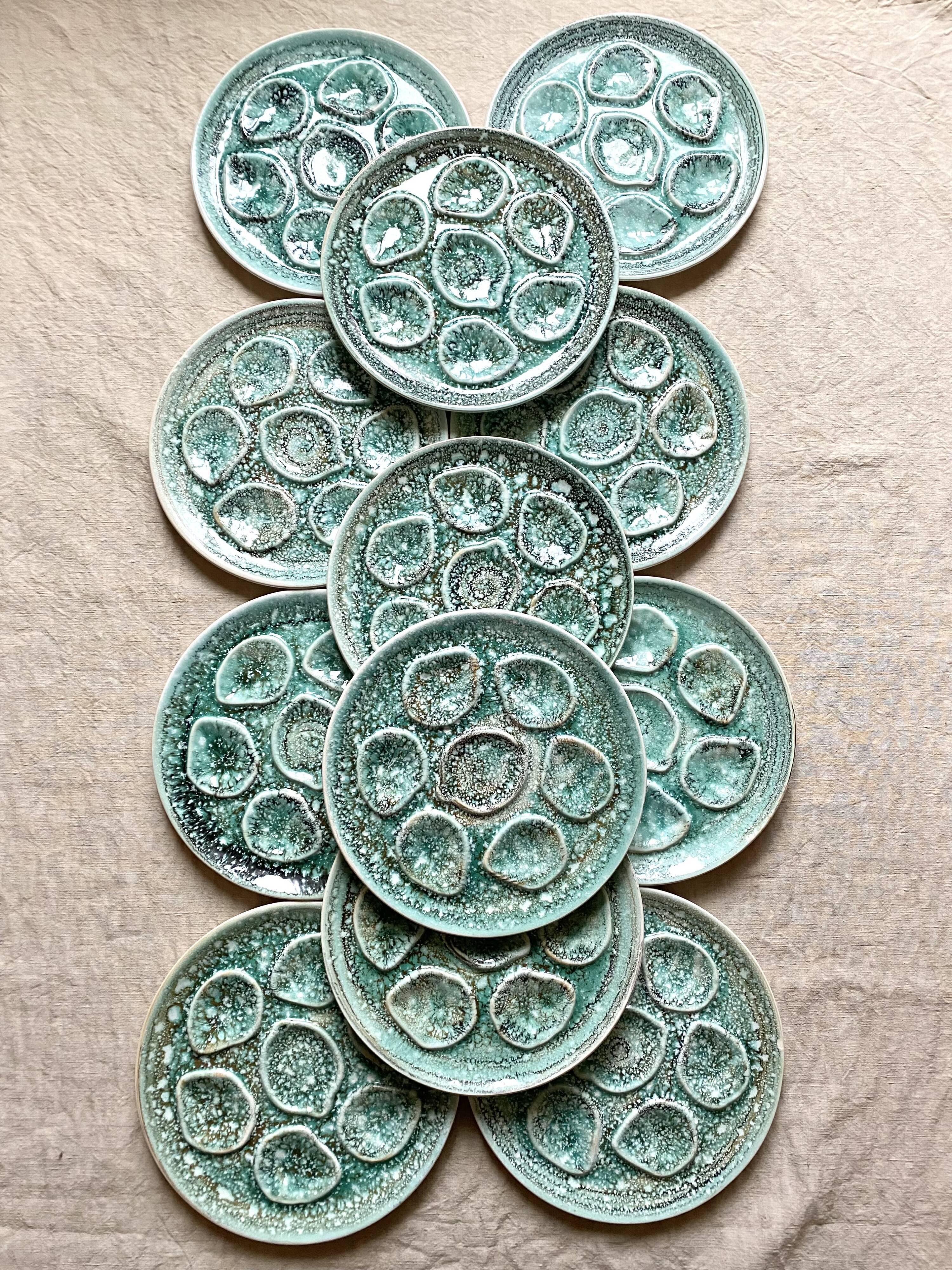 Niderviller oyster plates x12