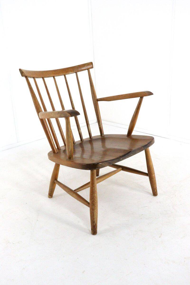 Vintage Dutch design spindle chair