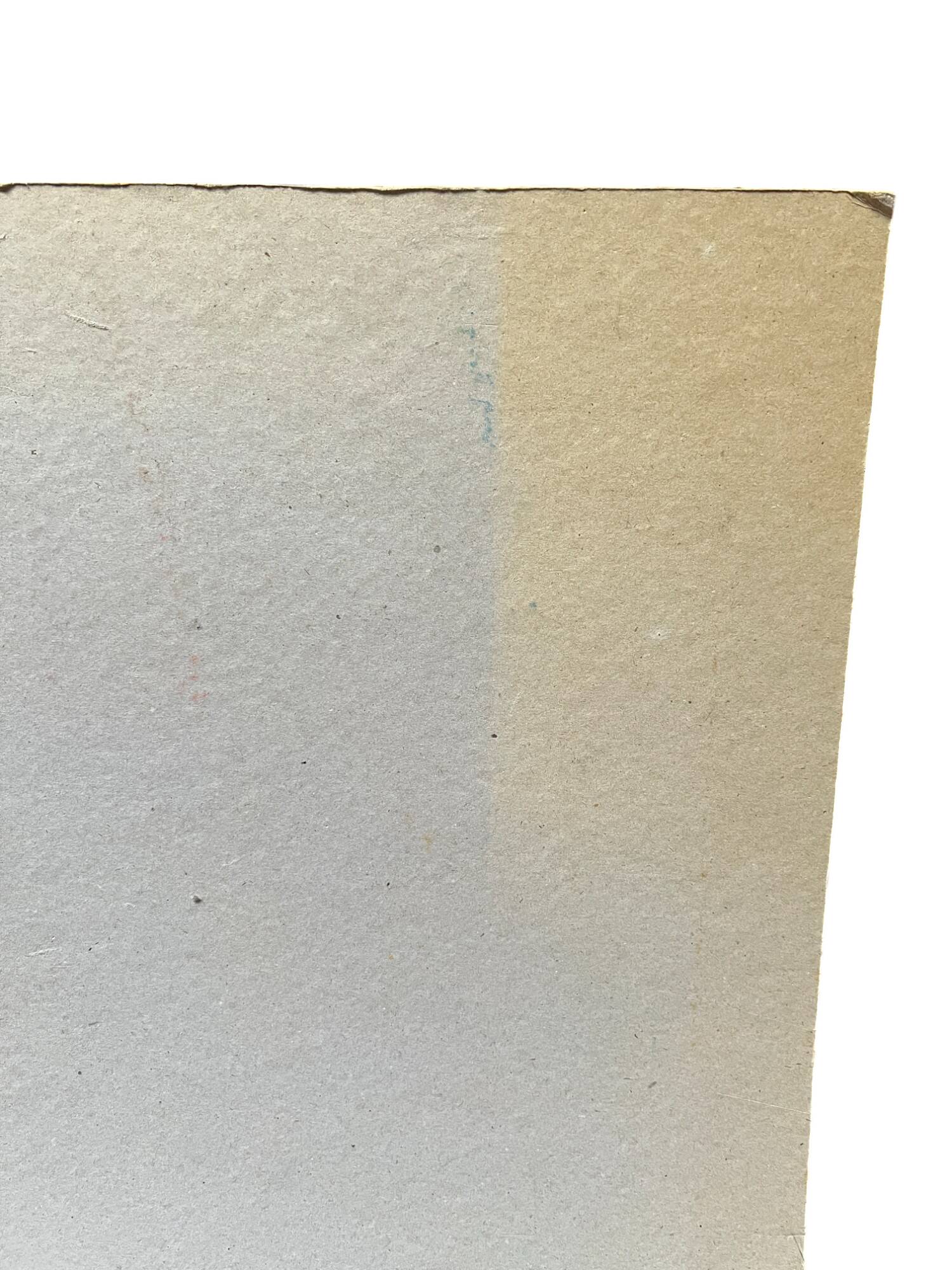 Dessin contrecollé sur du carton