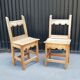 Paire de chaises rustiques vintage
