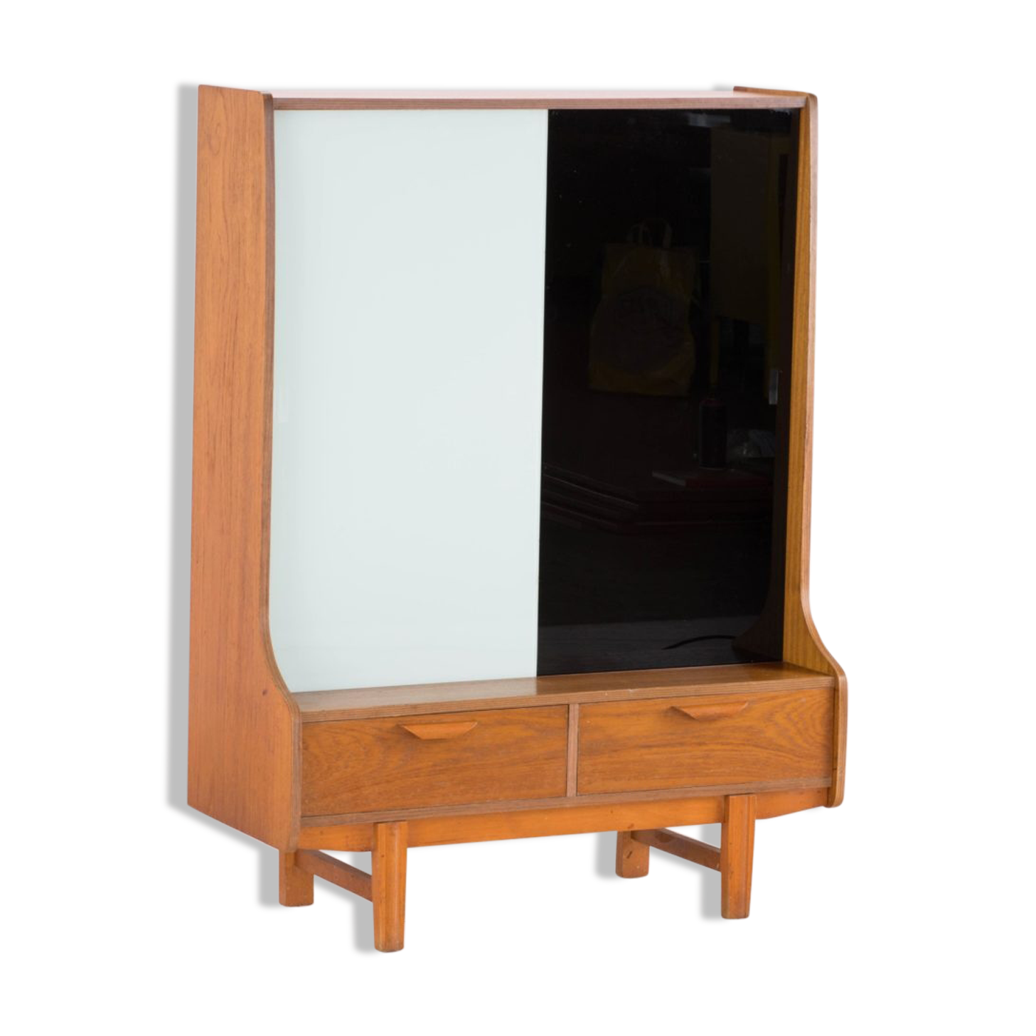 Scandinavian vintage teak library 1960