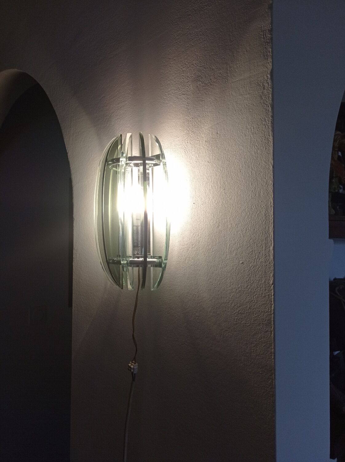 4 vintage italian design veca wall lamps