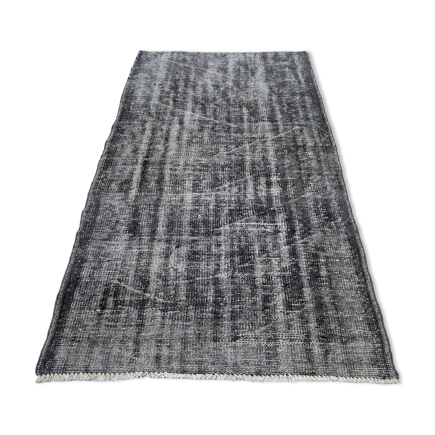 Vintage distressed turkish rug , 203 x 103 cm