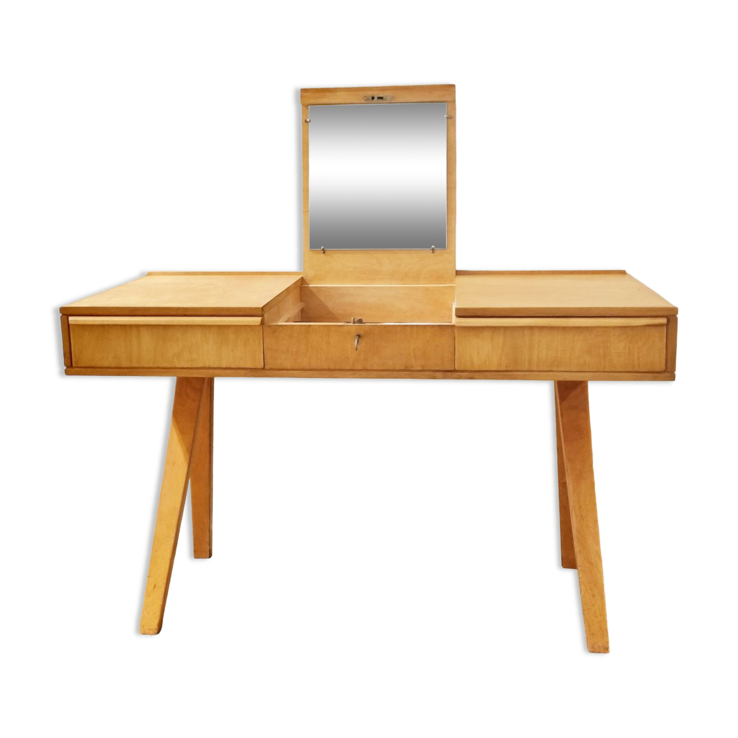 Dutch Modern Dressing Table in Plywood by Cees Braakman for Pastoe, 1951