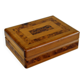 Thuya marquetry box 14 x 11 cm