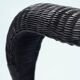 Sculptural rattan tripod armchairs in the manner of Boris Sipek