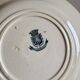 Set of 8 antique deep plates in ironstone, Chardons de Gien
