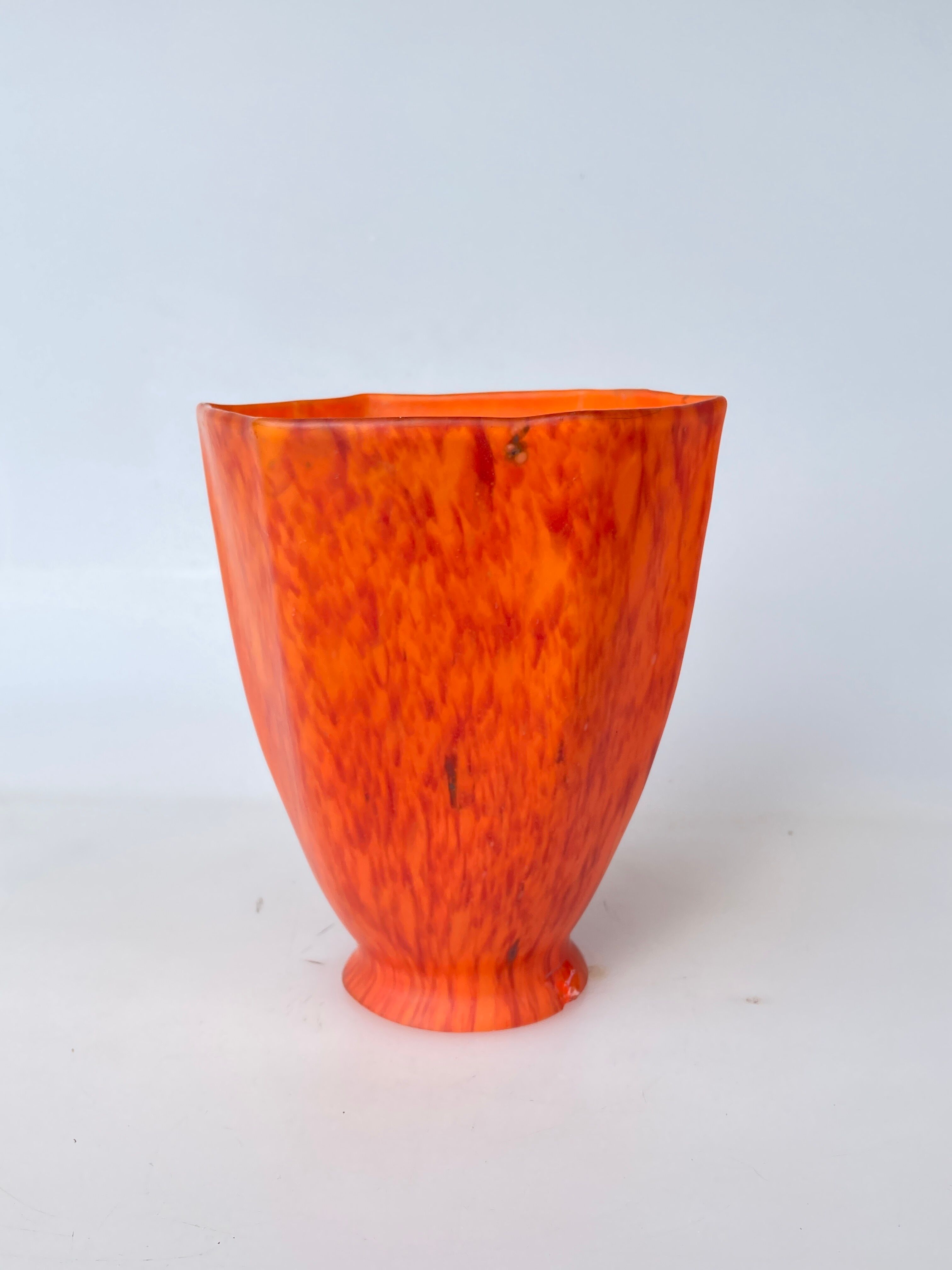 Orange glass tulip tulip lampshade