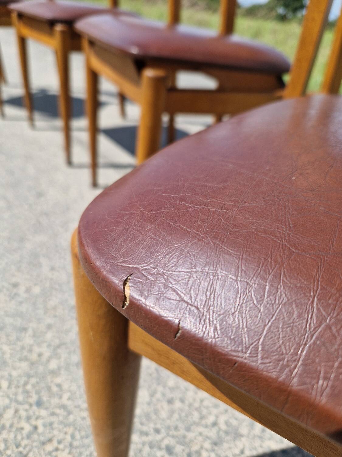 Set of 4 vintage Scandinavian chairs