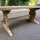 Renovated 19th century solid wood monastery farmhouse table 180cm