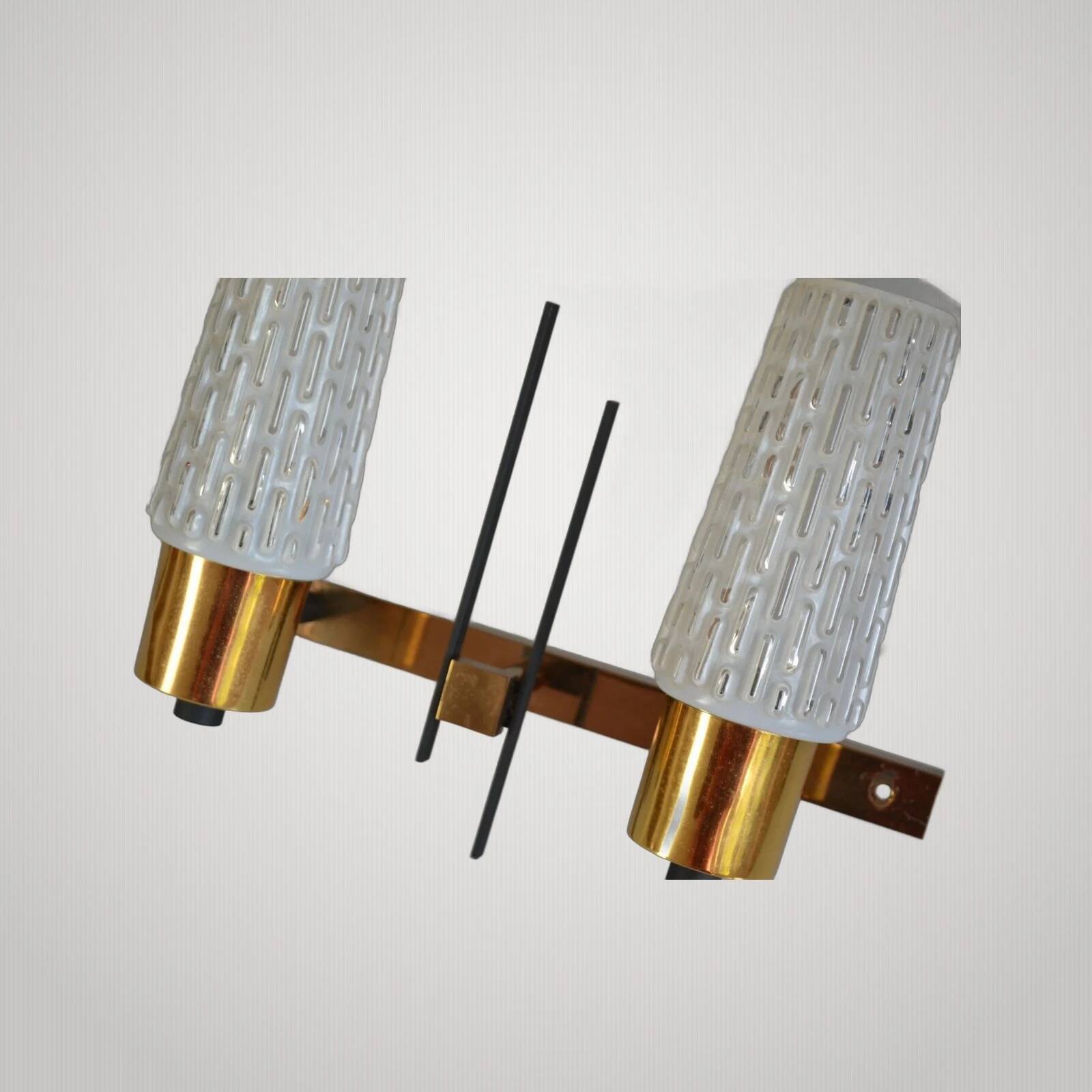 Large double wall lamp Arlus Lunel 1950