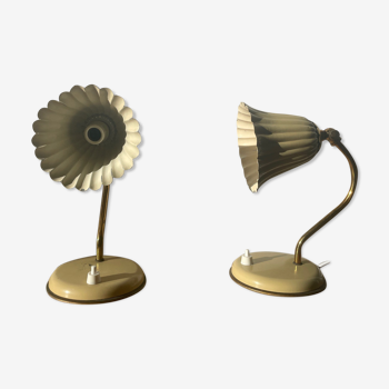 Pair of bedside lamps