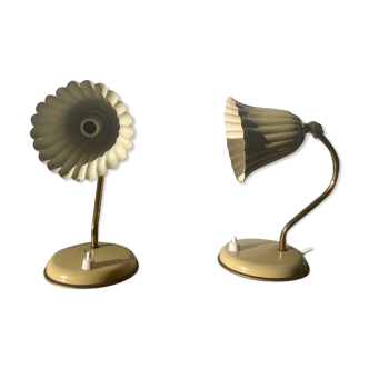 Pair of bedside lamps