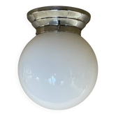 Plafonnier Art Déco ancien / opaline