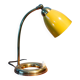 Lampe des années 50 laiton et métal moutarde, superbe