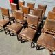 Set of 12 Henri II neo-Renaissance style walnut chairs