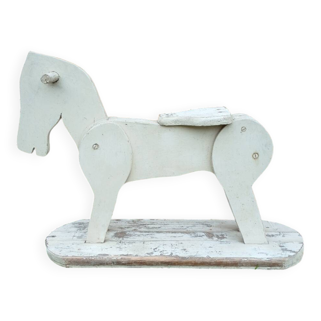 Sculpture de chevaux en bois flotté - , Le cheval de Travail