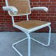 Cesca Chair model with armrest in white
