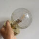 Applique ou plafonnier globe vintage en verre
