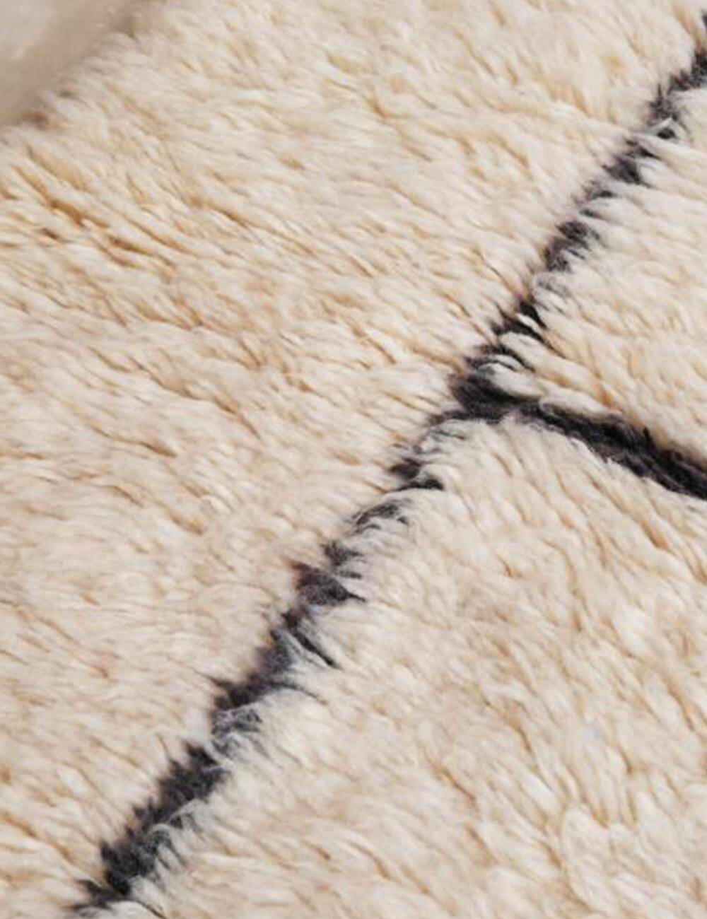 Marmoucha White Ecru Rug - 254 x 174 cm