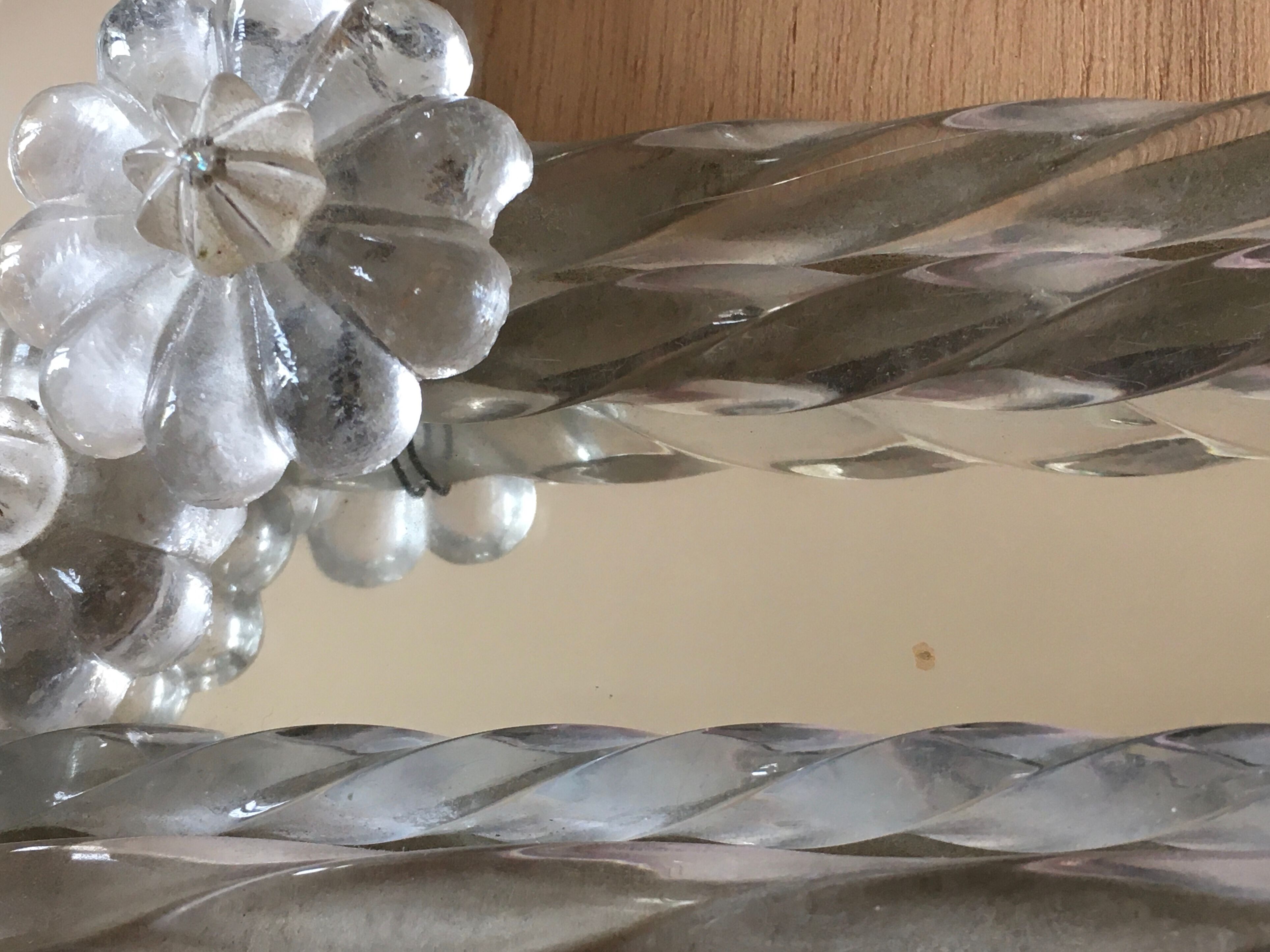 Vintage Murano mirror photo frame