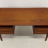 Gunnar Nielsen Teak Desk for Tibergaard, 1960s.