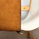 Safari armchair in white leather by Ibisco, Italian design, 1970s.