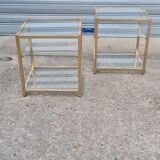 Paire de tables d'appoints Belgochrom 1970