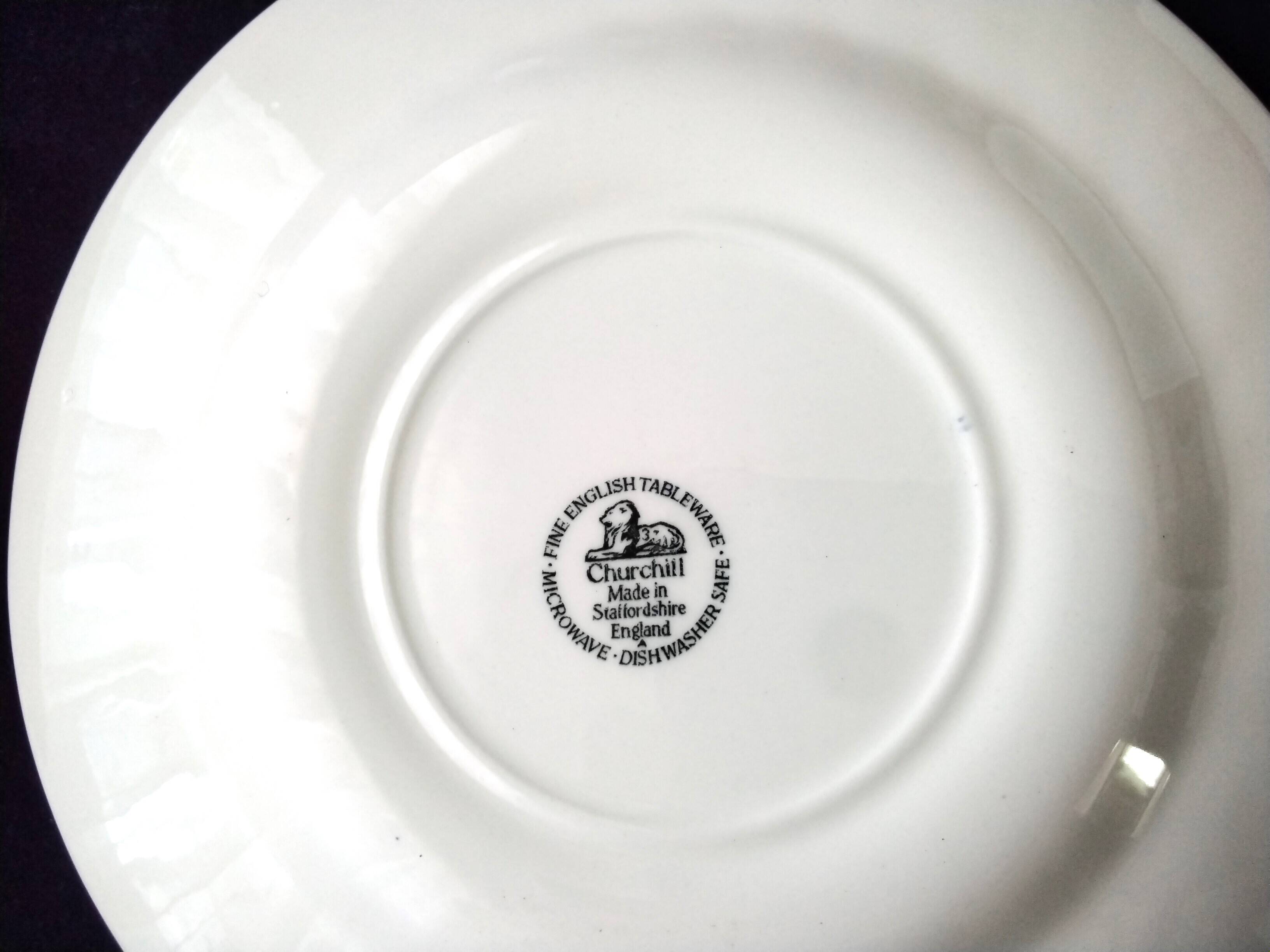 5 Churchill Staffordshire Briar Pink Dessert Plates