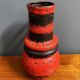 Scheurich vase model 428-26 red and black west germany pottery