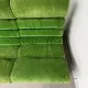 Modular green velvet corner sofa, 1970s